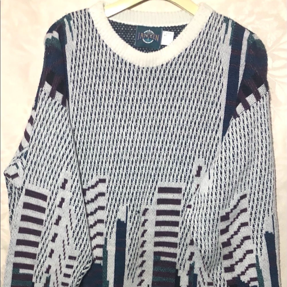 Vintage multicolored mens sweater size  XL
